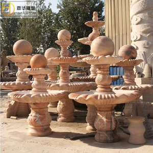 Boule de fontaine sculptée en pierre Jiahua, en marbre, pour extérieur, cour, villa, élément aquatique, design traditionnel, durable - Product Image 2