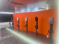 Borne de recharge murale DC pour véhicules électriques 20-40KW avec carte RFID, GBT, triphasée 380V, station de charge rapide DC, nouvelle utilisation commerciale
