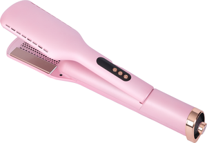Brosse à air chaud professionnelle 2-en-1 légère avec chauffage céramique pour <span class=keywords><strong>cheveux</strong></span> bouclés, écran tactile, pour usage domestique - Product Image 3