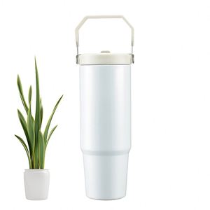 Sublimation 30Oz Outdoor Stainless Steel Sports <b>Vacuum</b> Travel Car Cup Thermal Ice King Tumbler Cup Bottle With Straw Handle - Product Image 5