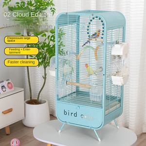 Xuan Feng grande Villa <span class=keywords><strong>Cage</strong></span> à oiseaux pivoine broderie oeil observation des oiseaux métal croix soie paysage bouton fermeture solide perroquet <span class=keywords><strong>Cage</strong></span> - Product Image 1