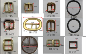 Herrajes de Moda al por Mayor para la Fabricación de Bolsos, Hebillas Metálicas Libres de Níquel, Hebillas Pequeñas Doradas para Bolsos y Cinturones - Product Image 4