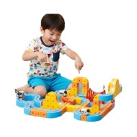 Ensemble de train électrique, piste magique, voitures sur rail, blocs de construction magnétiques DIY, jouets pour enfants faciles à détacher, fente USB, jouets de voiture pour enfants, cadeau