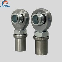 Rotule en acier allié haute précision Caracing 7/8-14, boule de 1,375 po, alésage de 0,75 po, certifiée ISO 9001, résistante à la corrosion, entièrement filetée