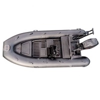 Bateau gonflable à joint soudé de 12 pieds, 3.6M, coque en aluminium côtelée Hypalon/PVC