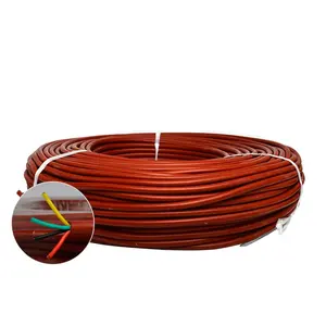 Silicone Rubber Insulated AGR 2 CORE 0.75MM 1.0MM 1.5MM flexible Silicone Multicore Sheathed Electrical Wire Cable