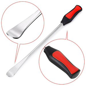Herramienta de reparación de palanca de neumáticos de motocicleta y coche, herramientas de <span class=keywords><strong>cambio</strong></span> de cuchara con <span class=keywords><strong>Protector</strong></span> de neumáticos rojo, 11 pulgadas, 3 uds. - Product Image 3