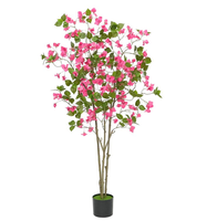 Arbre artificiel de bougainvillier avec des fleurs et des feuilles réalistes pour la décoration de la maison, de l'hôtel et du bureau
