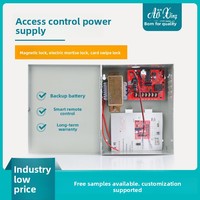 Alimentation électrique intelligente et stable AOXING pour contrôle d'accès de sécurité, 12V 5A 50/60Hz, avec fonction de temporisation et UPS de secours (Modèle AX904-5A)