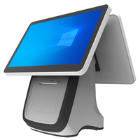 PC de panel de pantalla doble de ordenador todo en uno de escritorio LED de alta calidad de 15,6 pulgadas