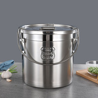 Conteneur de stockage d'huile liquide en acier inoxydable SS304 de 6L, 12L, 21L, 33L, bidon hermétique pour lait avec clips de verrouillage