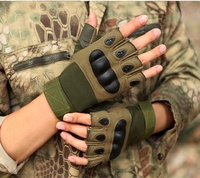 Gants tactiques demi-doigts personnalisés en microfibre respirante de haute qualité, durables pour la course et la protection en extérieur