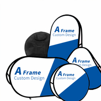 Bannière pop-up à montage facile en polyester imprimée numériquement pour signalétique promotionnelle de salon professionnel