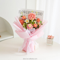 Bouquet de roses et tournesols au crochet fait main, fleurs artificielles en fil, cadeau éternel, idéal pour la remise des diplômes, la fête des pères, vente en gros