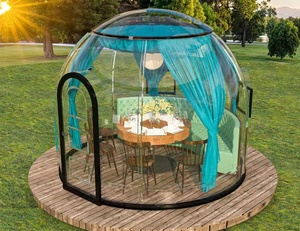 Tente de luxe de Glamping à dôme géométrique pour l'extérieur avec tente gonflable de Lodge à bulles - Product Image 5