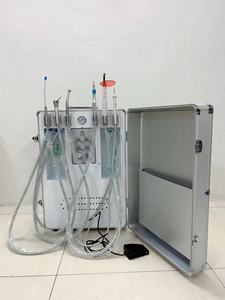Портативная позолоченная Стоматологическая Мобильная турбина, встроенный воздушный компрессор, Электрический источник питания, оборудование для стоматологической клиники - Product Image 6