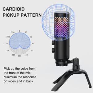Micrófono condensador de grabación profesional RGB para videojuegos, para Youtube, Tiktok, <span class=keywords><strong>Twitch</strong></span>, transmisión en vivo - Product Image 2