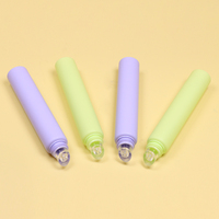 Tube cosmétique vide en PETG avec bouchon à vis en silicone, 19 mm, 5 ml-15 ml, pour baume à lèvres et brillant à lèvres, marque privée