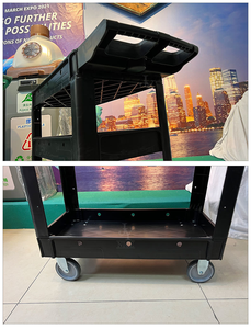 Nhiệm Vụ Nặng Nề Dụng Cụ Lớn Dịch Vụ Xe Đẩy Phòng Tắm Lưu Trữ Giỏ Hàng Giá Với Bánh Xe Rau Giỏ Lưu Trữ Công Nghiệp Lưu Trữ Giỏ Hàng - Product Image 6