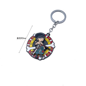 Porte-clés en métal léger de style japonais, design d'anime, dessin animé, alliage de zinc, Luffy Zoro <span class=keywords><strong>Ace</strong></span>, pendentif en métal - Product Image 5