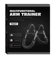 Barra de Ejercicios Profesional Cuadrada Power Twister con Doble Agarre, Expansor de Pecho de Acero al Carbono, Entrenador de Fuerza para la Parte Superior del Cuerpo