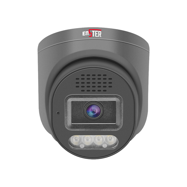 ENSTER Face Detection Full Color Night Vision 4k Metal Dome Security POE IP Camera 8MP with Two Way Audio