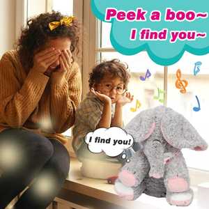 Juguete de Peluche de Elefante Relajante con Música <span class=keywords><strong>para</strong></span> <span class=keywords><strong>Dormir</strong></span>, Orejas Móviles, Función de Respiración, Relleno de Algodón PP Súper Suave, 31cm-50cm, Alivio del Estrés <span class=keywords><strong>para</strong></span> Bebés - Product Image 2