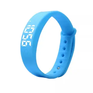 Sport Smart Armband Voor Kinderen Groen Waterdicht Custom Armband 3d Stappenteller Horloge Voor Kinderen Horloge