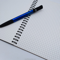 Ensemble cadeau de carnet A5 en cuir PU recyclé moderne avec stylo NFC, impression UV couleur personnalisée, logo, design à feuilles mobiles