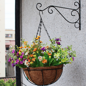 Panier <span class=keywords><strong>suspendu</strong></span> pour plantes <span class=keywords><strong>Coco</strong></span> <span class=keywords><strong>Coco</strong></span> Jardinières suspendues Pots de fleurs suspendus extérieurs pour garde-corps - Product Image 4