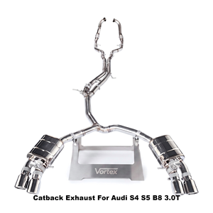Escape de Acero Inoxidable Vortex Performance Compatible con Audi S4 S5 B8 3.0T 2008-2017, Válvula de Vacío, Piezas de Silenciador Tuning - Product Image 1