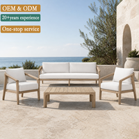 Solution d'achat complète pour mobilier de jardin : Ensemble de 10 chaises, table basse, canapé d'extérieur en teck et table de repas