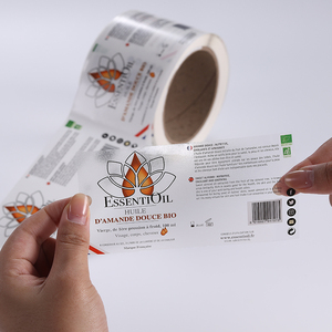Bán buôn cá nhân thân thiện với môi không thấm nước Scratch-off nhãn CuộN tùy chỉnh rõ ràng logo nhãn dán cho dầu ô liu bao bì - Product Image 2