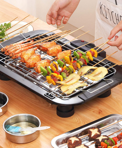 Parrillas eléctricas coreanas para barbacoa con bandeja <span class=keywords><strong>de</strong></span> agua, <span class=keywords><strong>mesa</strong></span> para ahumar carbón, alfombrilla portátil para exteriores, gazebo argentino, restaurante <span class=keywords><strong>de</strong></span> acero inoxidable - Product Image 2