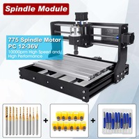 CNC 3018 Pro 3 axes, mini routeur CNC de bureau pour le fraisage du bois, du cuir et de l'acrylique, le perçage, la gravure au laser, avec commande GRBL