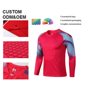Maillot de <span class=keywords><strong>gardien</strong></span> de <span class=keywords><strong>but</strong></span> de <span class=keywords><strong>football</strong></span> doux pour hommes Uniformes de <span class=keywords><strong>gardien</strong></span> de <span class=keywords><strong>but</strong></span> d'entraînement de <span class=keywords><strong>football</strong></span> et de plaine - Product Image 3