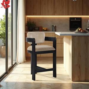 Silla <span class=keywords><strong>de</strong></span> Comedor <span class=keywords><strong>de</strong></span> Madera Maciza <span class=keywords><strong>de</strong></span> Lujo con Brazos Altos y Asiento Acolchado <span class=keywords><strong>de</strong></span> Terciopelo, <span class=keywords><strong>Diseño</strong></span> Tradicional para Muebles <span class=keywords><strong>de</strong></span> Hogar - Product Image 4