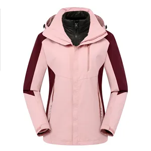 Style populaire vêtements d'hiver femmes 3 en 1 à capuche imperméable confortable coupe-vent Softshell veste