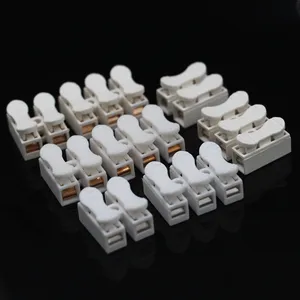 chinese factory supply quick connect high temperature 2 pole power distribution screwless pcb terminal block connector