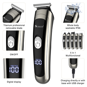 Tondeuse à cheveux multifonctionnelle 5 en 1 <span class=keywords><strong>SURKER</strong></span> LED, étanche, rechargeable par USB - Product Image 2