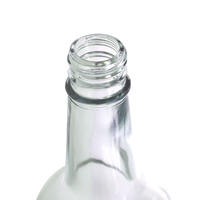 Bouteille de spiritueux en verre personnalisée de qualité supérieure sur mesure de 1000 ml Tequila Whisky Vodka Rhum Liqueur Emballage avec bouchon à vis
