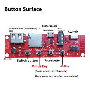 Kaliteli V96 kablosuz hoparlör devre MP3 çözme anakart <span class=keywords><strong>Bluetooth</strong></span> ses PCB kartı - Product Image 2
