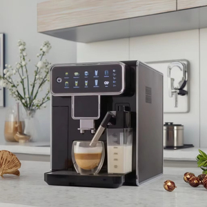 All-in-One Automatic Italian Style <b>Coffee</b> <b>Machine</b> Milk Frother Portable Latte Pulling DIY Brewer Auto-Clean Household Hotel Use - Product Image 2