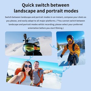 <b>Smart</b> <b>WiFi</b> Screen 4K Mini <b>Camera</b> Vlog Recorder for Vlogging Travel Sports - Product Image 4