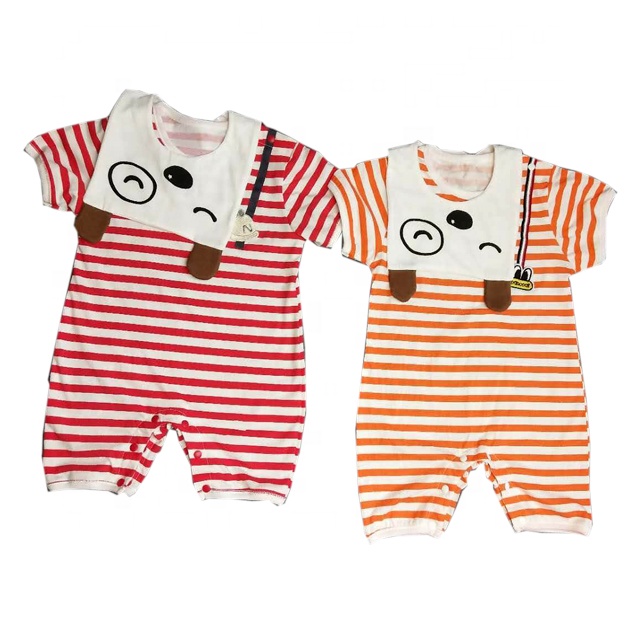 Оптовая продажа Детские Летние Боди короткий рукав хлопок комбинезон унисекс Одежда для новорожденных комбинезоны малышек