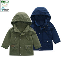 Chaqueta Impermeable con Capucha para Niños, Diseño Personalizado OEM, Chaqueta Bomber para Niños, Transpirable, Resistente al Viento, Tejido Reciclable