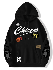 Xưởng may áo thun nam chất liệu polyester, áo khoác có mũ, màu trơn, may theo yêu cầu, size châu Âu, bán buôn, chất liệu dệt kim - Product Image 3