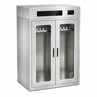 Armoire de stérilisation à l'ozone en acier inoxydable 304, armoire de désinfection commerciale à double porte vitrée pour la transformation alimentaire