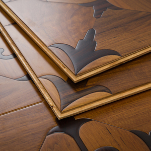Parquet en noyer noir multicouche T&G, design élégant glacé, surface 3D, noyau rigide rustique, qualité ABCD, 16 mm 14 mm, pour appartement - Product Image 1