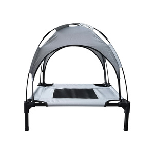 Yeni arriver taşınabilir çiğnemek geçirmez yükseltilmiş su geçirmez taşıması kolay Pet Cot katlanır açık gölgelik ile yükseltilmiş köpek yatağı - Product Image 2